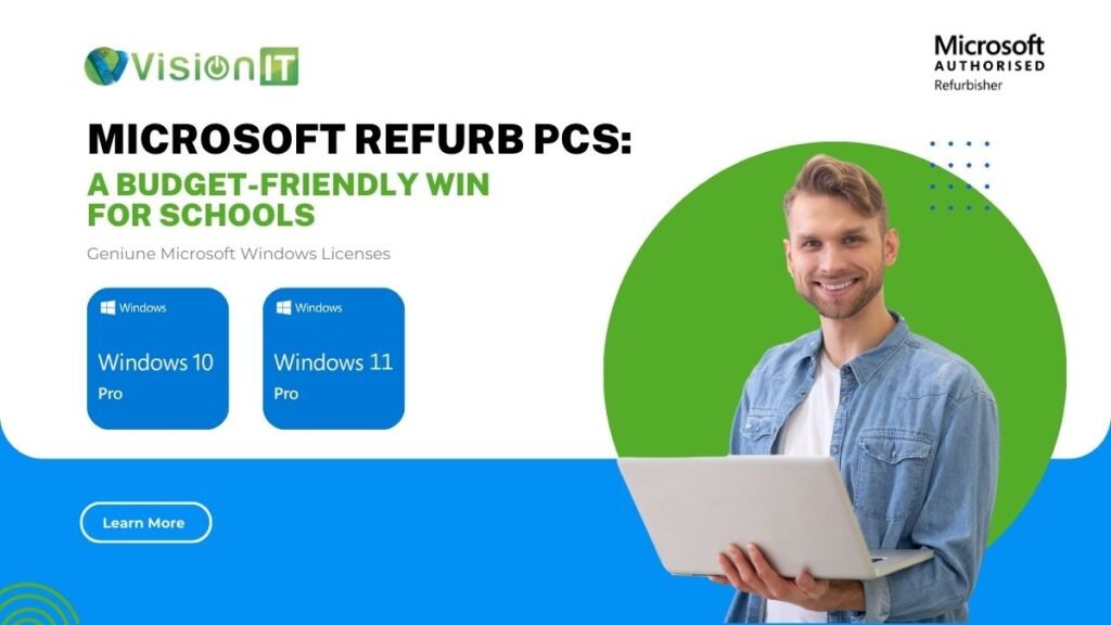 Microsoft authorized refurbished PCs for primary schools budget friendly educational desktops laptops for students