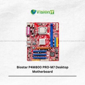 VIA Chipset Biostar P4M800 PRO-M7 motherboard supporting DDR2 RAM and Intel processors