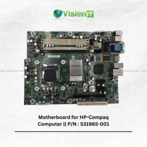 Motherboard for HP-Compaq Computer P/N: 531965-001 – LGA 775 socket, DDR3 RAM, Intel integrated graphics.