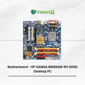 HP Ganga 8I945GM-RH motherboard with LGA775 socket, DDR2 support, and Intel GMA graphics