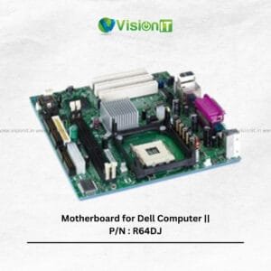Dell R64DJ motherboard with DDR3 memory, Intel processor support, PCIe slots, and onboard graphics/audio for desktop PCs