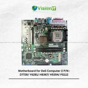 Dell D7726/FG112 motherboard with DDR2 support and PCIe slots for desktop computer upgrades