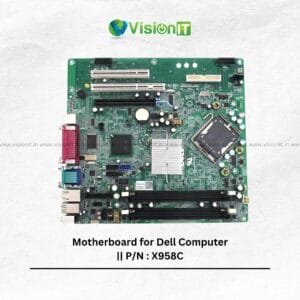 Motherboard X958C for Dell desktop featuring Intel Q35 chipset, DDR2 RAM slots, and versatile expansion support