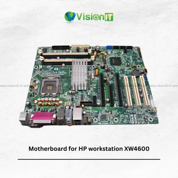 Motherboard for HP Workstation XW4600 with Intel Q43/Q45 chipset, Core 2 Duo/Quad CPU support, DDR2/DDR3 slots – VisionIT Peripherals.