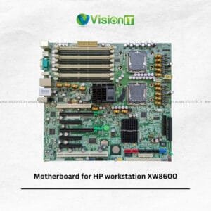 Motherboard for HP Workstation XW8600 with Intel Xeon support, DDR2 ECC RAM, PCIe slots – available at VisionIT Peripherals.