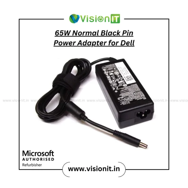 Dell 65W Power Adapter – Black Pin | Reliable & Efficient Charging