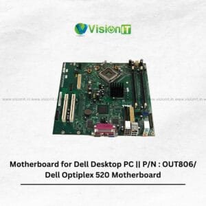 Dell OUT806 motherboard for desktop PCs with LGA775 socket, DDR2 memory, and expansion slot support