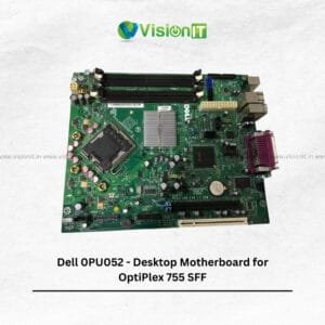 Dell 0PU052 desktop motherboard for OptiPlex 755 SFF with Intel chipset and compact micro-ATX layout