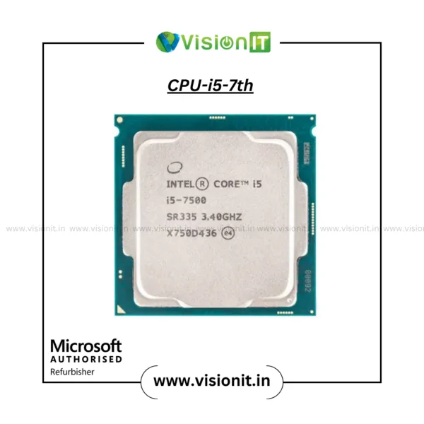 Intel Core i5-7th Generation Processor – High-performance CPU for multitasking & faster app load times.
