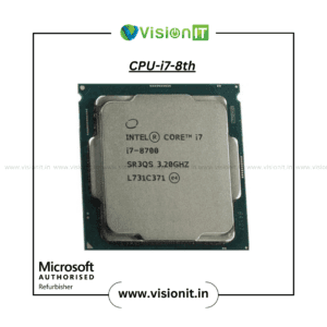 Intel Core i7-8th Generation Processor – High-speed CPU for gaming, editing & professional tasks.