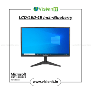 Blueberry 19-inch LCD/LED monitor – sharp display, energy-efficient, tested for durability.