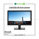 Lenovo 19-inch LCD/LED monitor with sharp display, space-saving design, and energy efficiency.