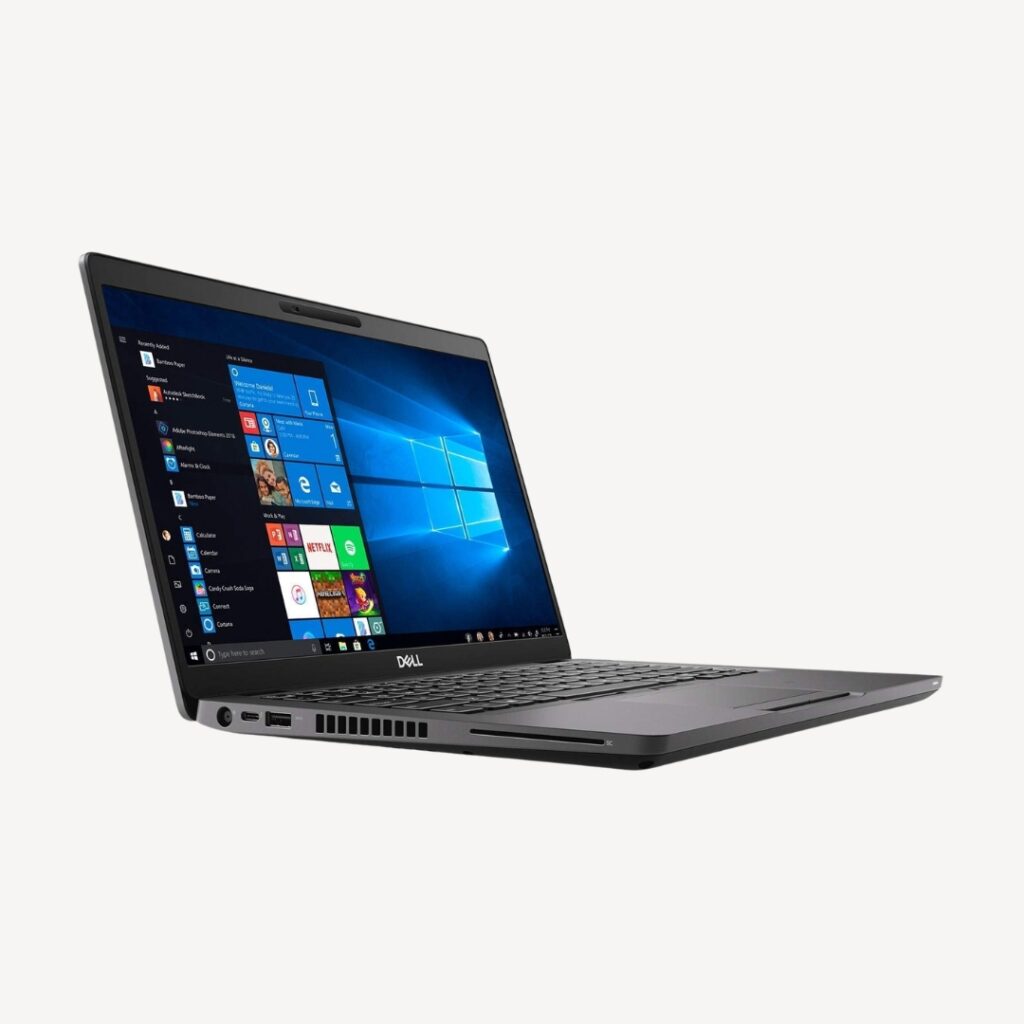 Dell Latitude 5490 business laptop open perspective view 14 inch Intel Core i5 i7 8GB 16GB SSD for office programming