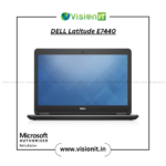 Refurbished Dell Latitude E7440 i5 4th Gen laptop with mSATA & HDD storage, 14-inch display, and original adapter.