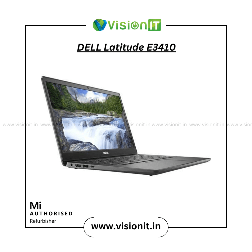 Refurbished Dell Latitude 3410 laptop with 10th Gen Intel Core i5 processor, ideal for office and student use in India