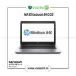 Refurbished HP EliteBook 840 G3 i5 6300U with NVMe & HDD SATA, 14-inch high-performance business laptop.
