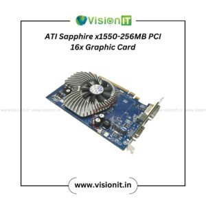 ATI Sapphire X1550 256MB PCI 16x Graphics Card for clear multimedia and office performance.
