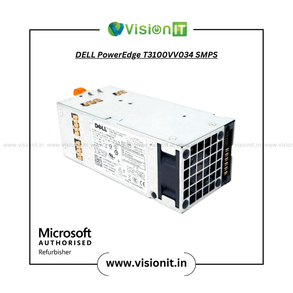 Genuine Dell PowerEdge T3100VV034 SMPS with efficient power output for stable enterprise server performance