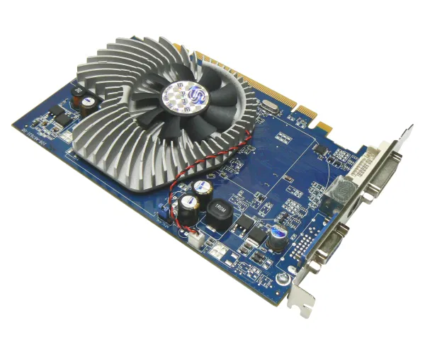ATI Sapphire x1550 256MB PCI Express graphic card with dual-display and legacy desktop support.