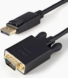 DisplayPort to VGA cable for monitor and projector