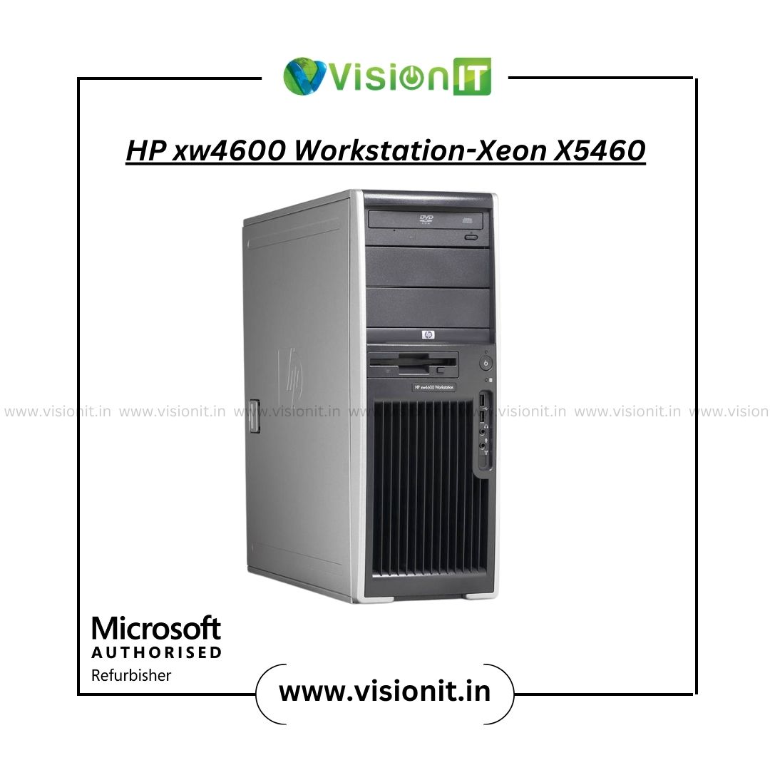 HP xw4600 Workstation with Intel Xeon X5460 processor, DDR2 ECC RAM, and SATA storage