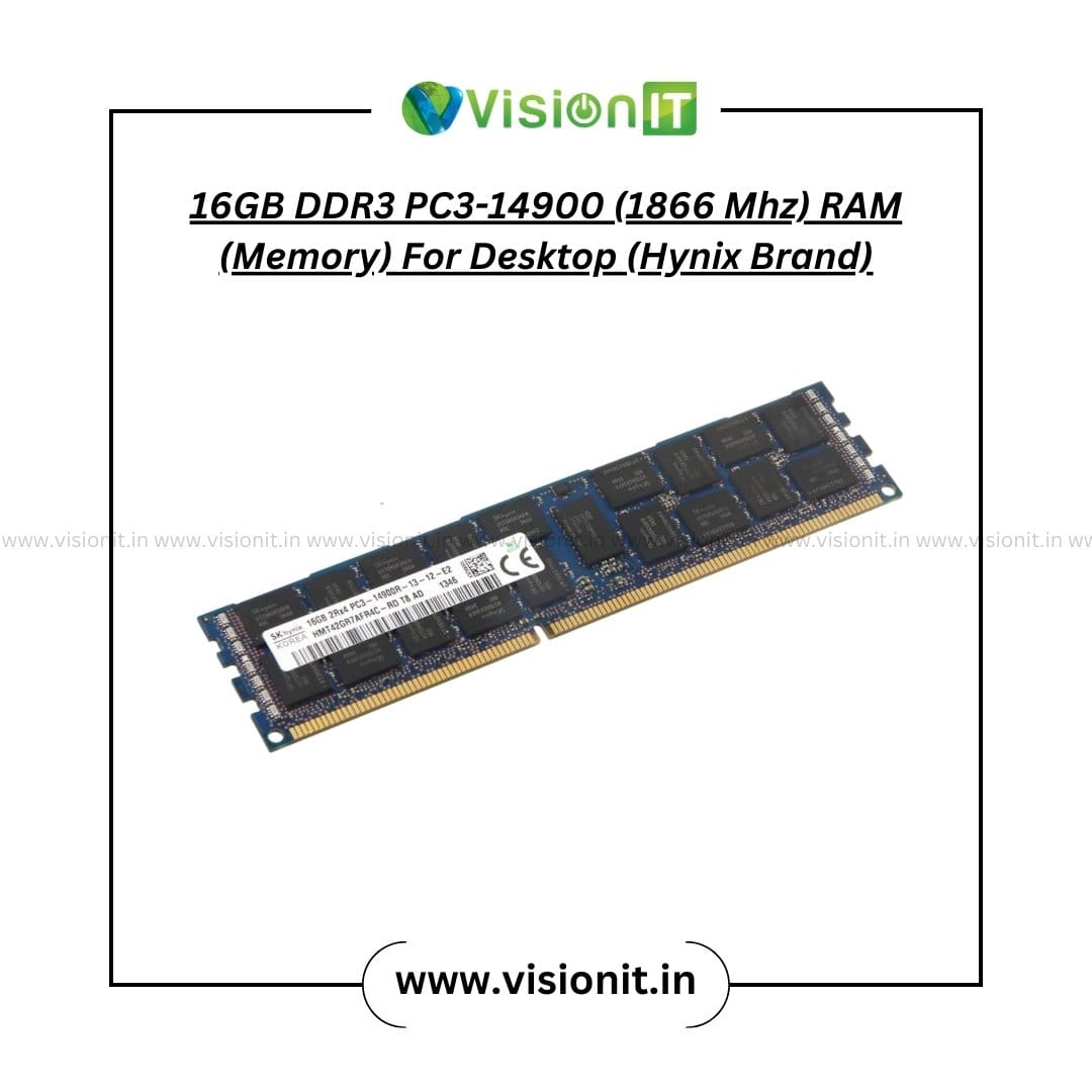 16GB DDR3 RAM for Desktop – High-performance 1866 MHz memory module for multitasking, content creation, and heavy usage PCs