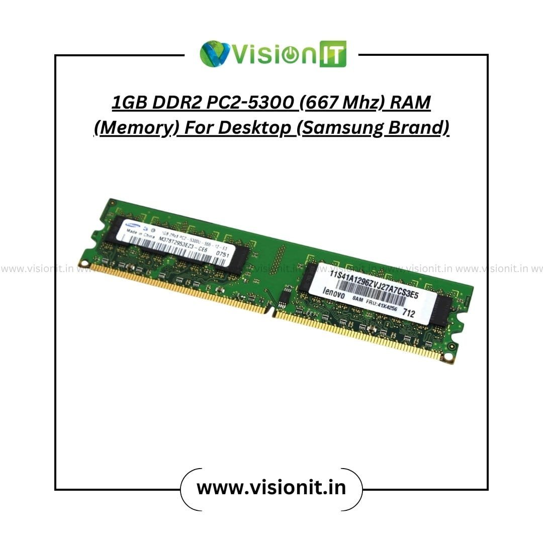 1GB DDR2 RAM for Desktop – 667 MHz PC2-5300 memory with 240-pin compatibility