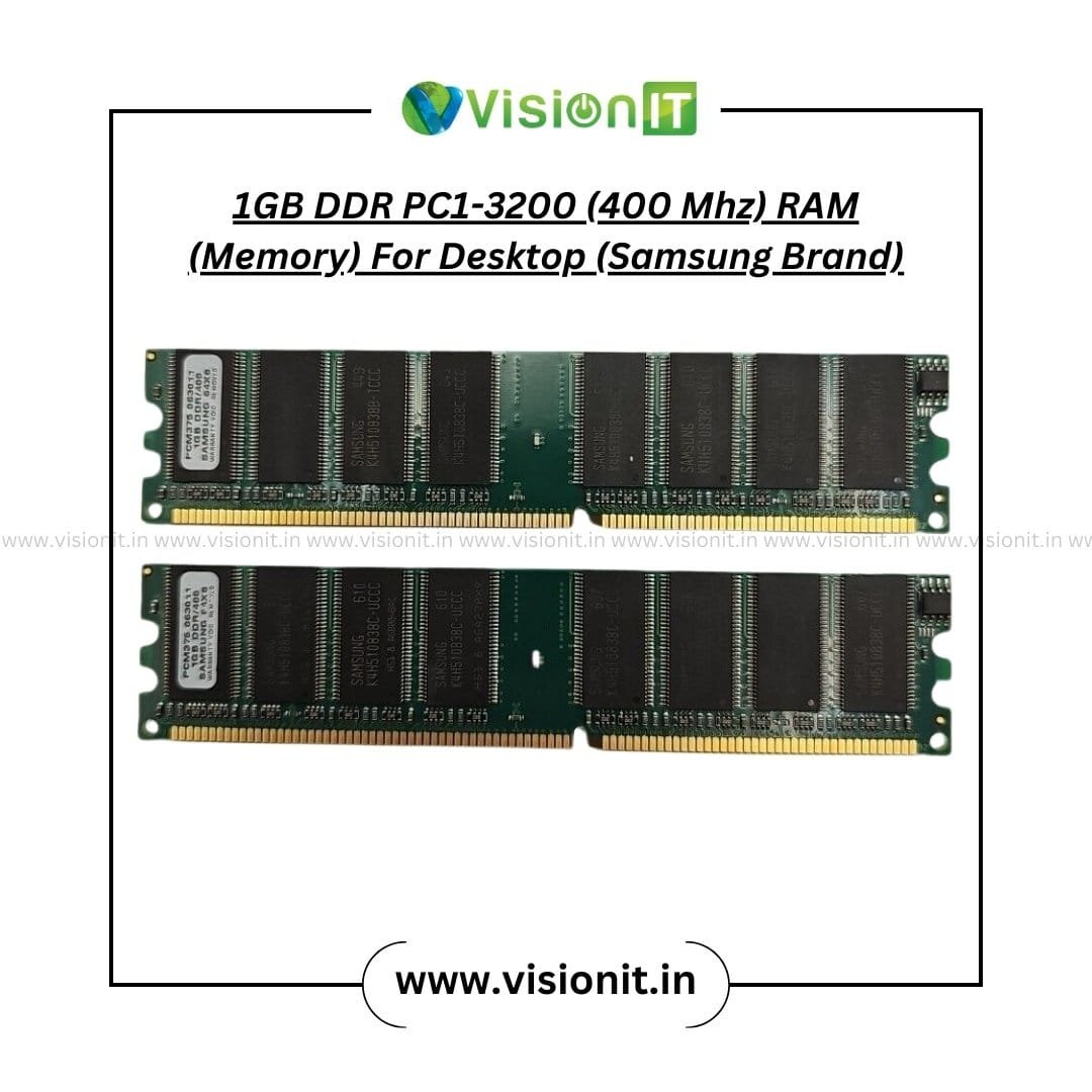 1GB DDR 400MHz PC1-3200 RAM stick for desktop