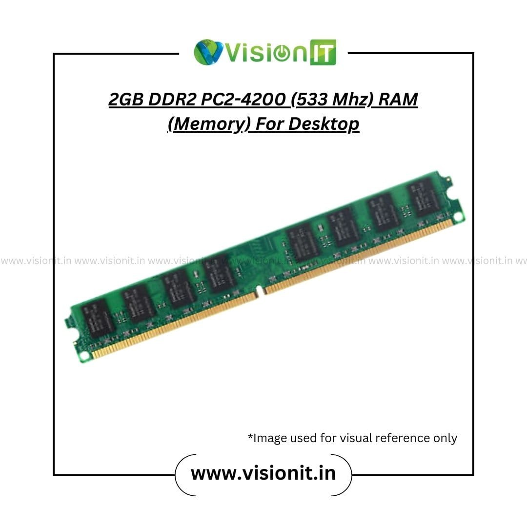 2GB DDR2 PC2-4200 533MHz RAM for Desktop Computers
