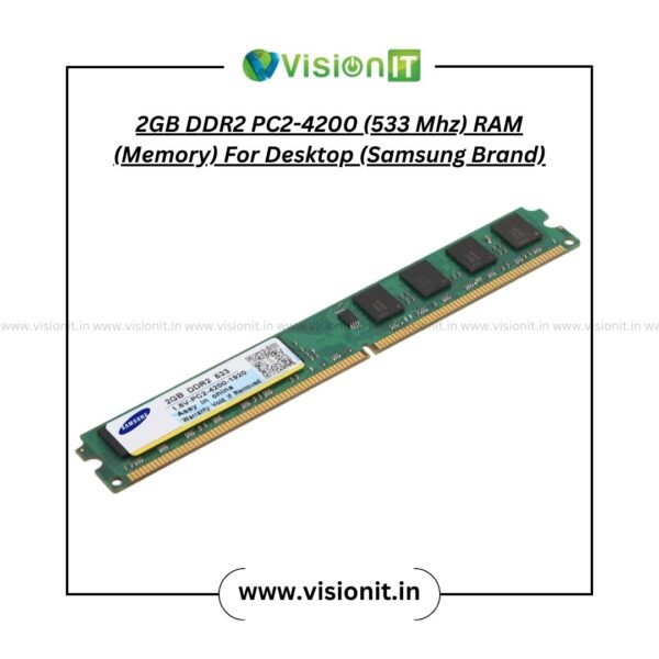 2GB DDR2 PC2-4200 (533 Mhz) RAM (Memory) For Desktop