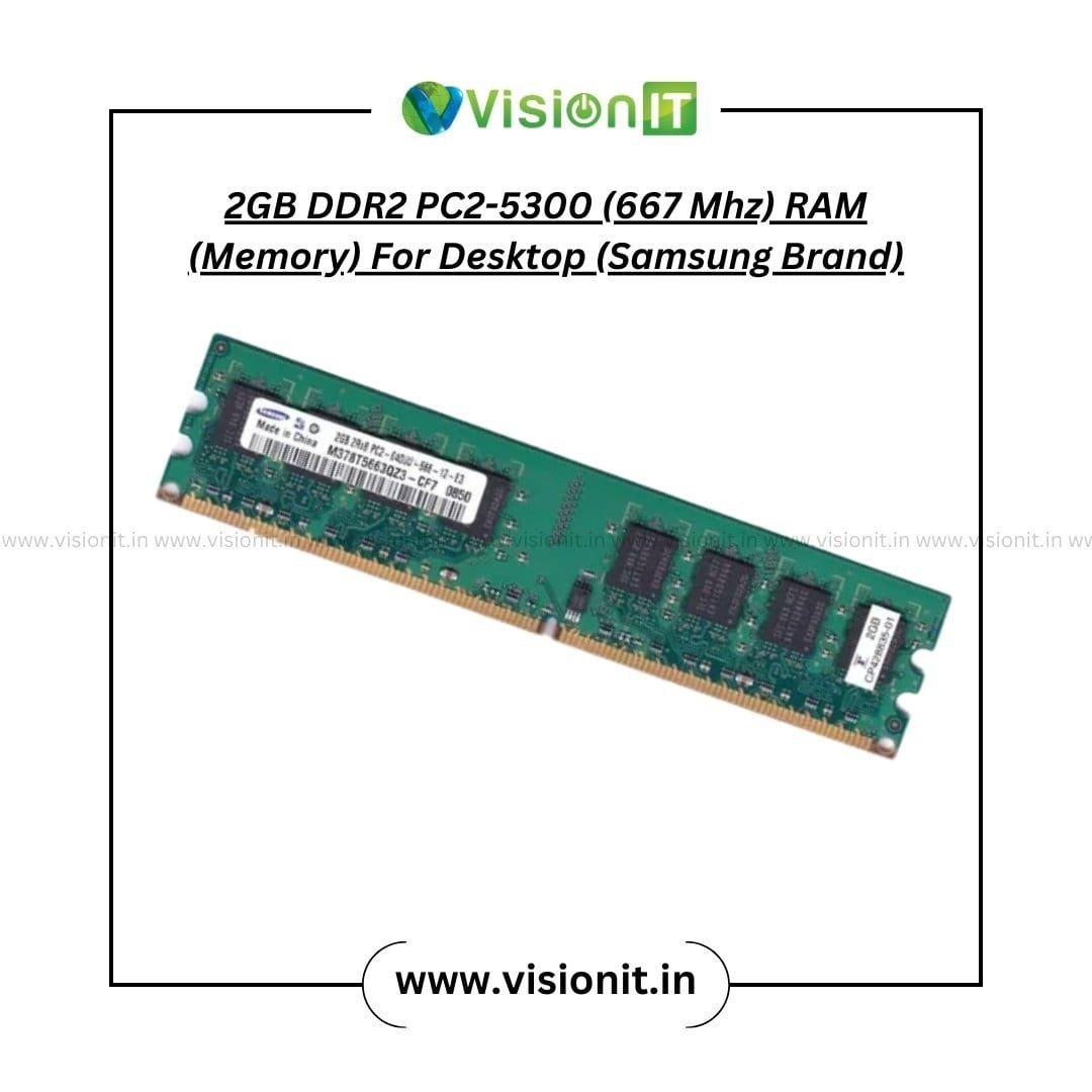 2GB DDR2 RAM 667MHz PC2-5300 for Legacy Desktop PCs