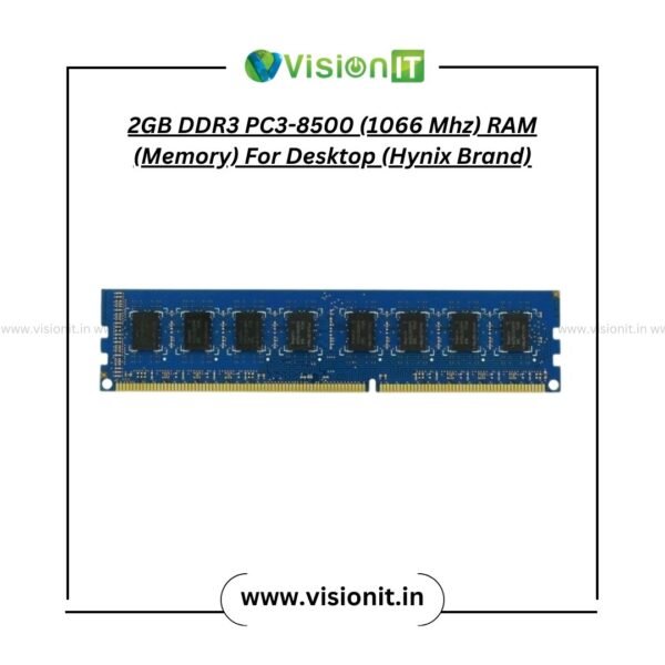 2GB DDR3 PC3-8500 (1066 Mhz) RAM (Memory) For Desktop - Image 2