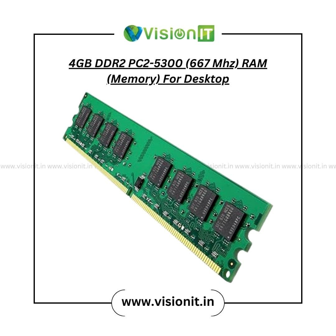 4GB DDR2 PC2-5300 667MHz RAM for Desktop Computer