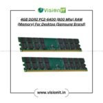 4GB DDR2 PC2-6400 (800 Mhz) RAM (Memory) For Desktop