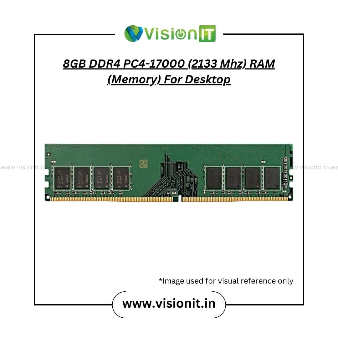 8GB DDR4 PC4-17000 2133 MHz RAM for Desktop by Vision IT