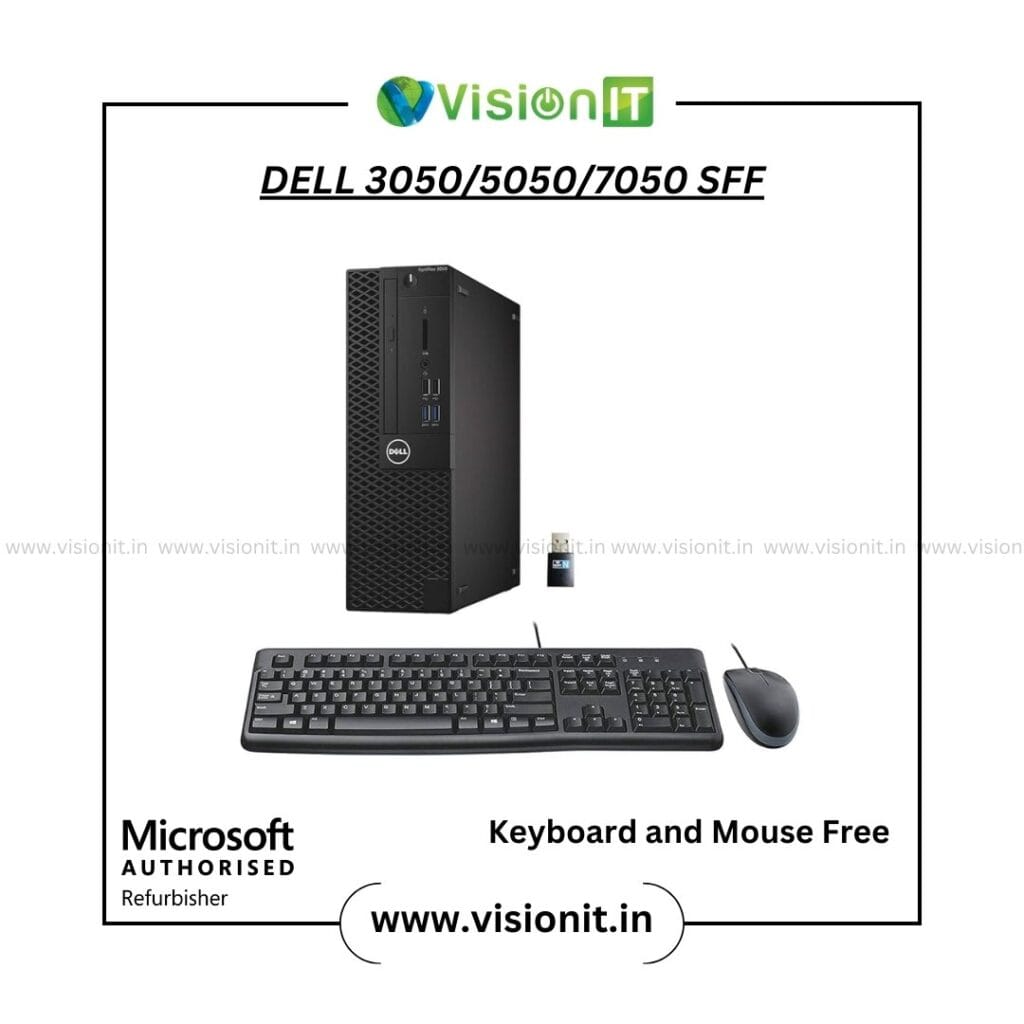 Dell OptiPlex 3050/5050/7050 SFF PC with Intel Core i3/i5/i7, SSD, RAM – Best Refurbished Desktop in India