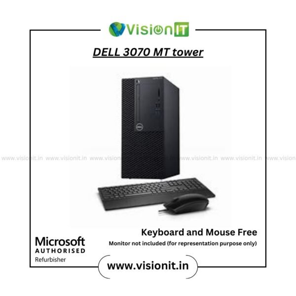 Dell OptiPlex 3070 MicroTower (MT) Form Factor PC| 9th Gen Intel Core i3/i5/i7| Versatile, High|Power Desktop for Business Use