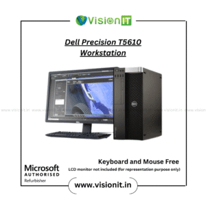 Refurbished Dell Precision T5610 Workstation with dual Intel Xeon CPUs, 64GB ECC RAM, and SSD support for engineering and creative work