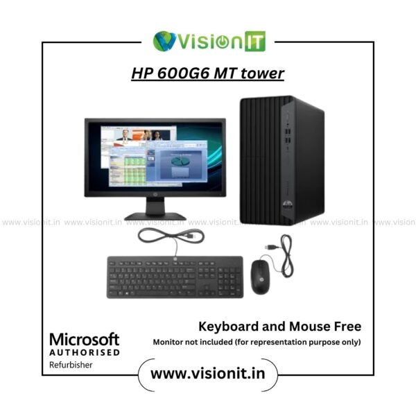 HP ProDesk 600 G6 MT PC Refurbished with Intel Core 10th Gen, 8GB RAM, SSD – Buy Certified Business Desktop in India