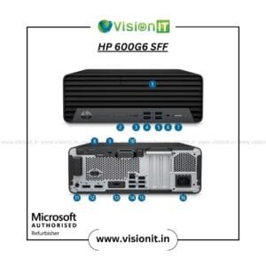 HP ProDesk 600 G6 SFF PC Refurbished with i3/i5/i7, 8GB RAM, SSD and Windows 10 License – Small Business Desktop