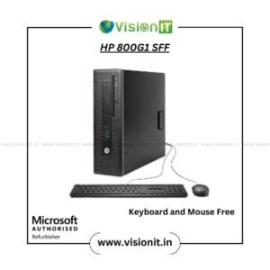 HP EliteDesk 800 G1 SFF PC with 4th Gen Intel Core CPU, SSD/HDD options, DDR4 RAM for business and office use