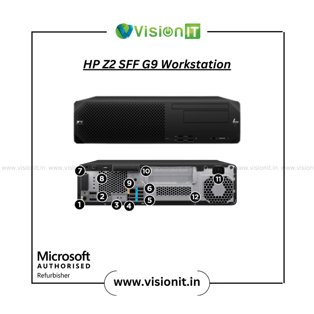 Refurbished HP Z2 SFF G9 Workstation with Xeon CPU, 32GB ECC RAM, NVIDIA Graphics – Buy in India with Genuine Windows