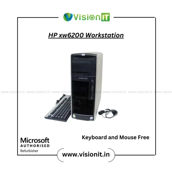 Refurbished HP xw6200 Workstation featuring Xeon E5 2609 v2 processor and genuine Windows license