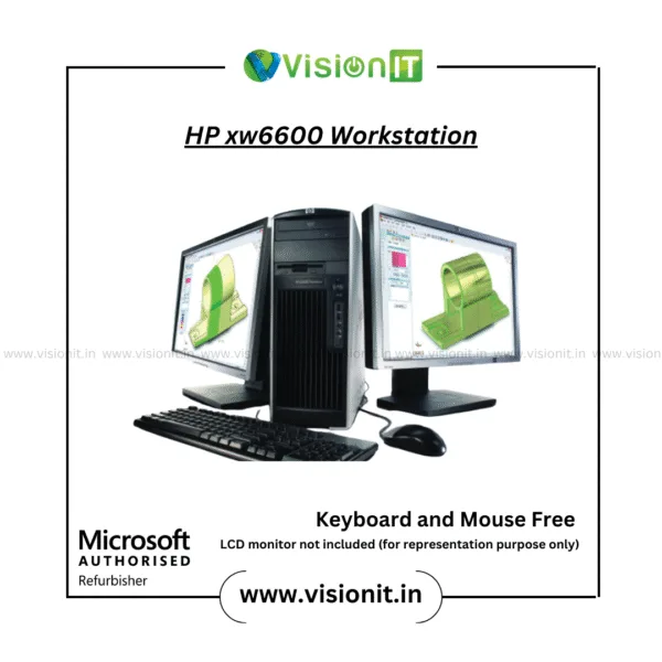 Refurbished HP xw6600 workstation with Intel Xeon E5410 processor, dual CPU support, and ECC RAM for professionals
