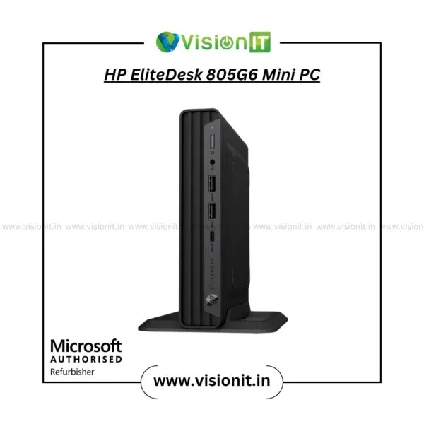 HP EliteDesk 805 G6 Mini PC | AMD Ryzen Pro | Compact Powerhouse for Professionals, Designers & Multitaskers
