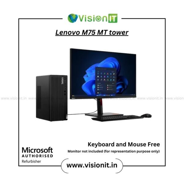Lenovo ThinkCentre M75 MT PC| 3rd Gen Ryzen 3/5/7| Powerful MicroTower Desktop for Office, School, and Creative Work