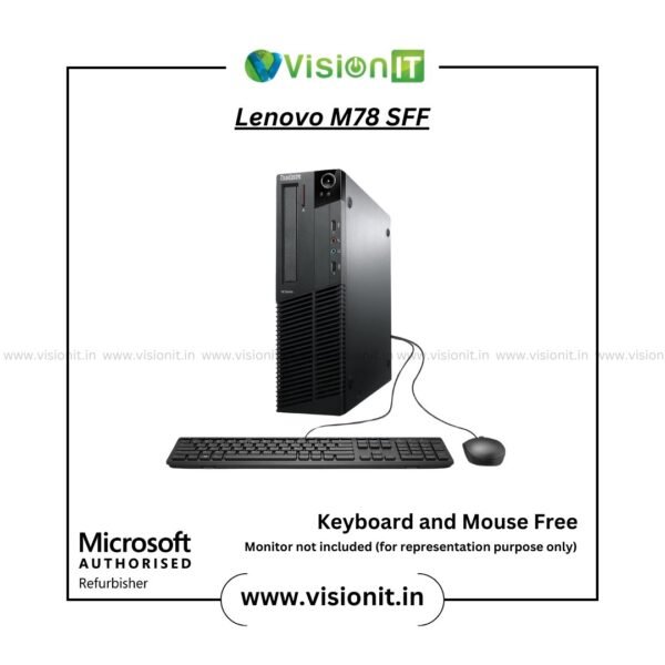 Lenovo ThinkCentre M78 SFF PC| AMD A6/A8/A10| Compact 2nd Gen Desktop for Office Tasks, Schools & Daily Computing Needs