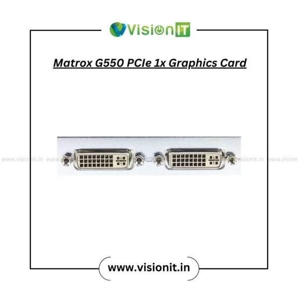 Matrox G550 PCIe 1x Graphics Card for Dual-Monitor Business PCs