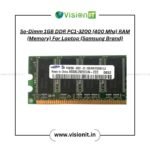 So-Dimm  1GB DDR PC1-3200 (400 Mhz) RAM (Memory) For Laptop