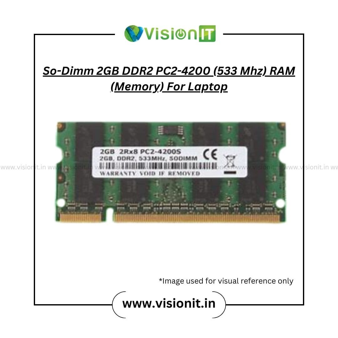 2GB DDR2 533 MHz PC2-4200 So-DIMM Laptop RAM